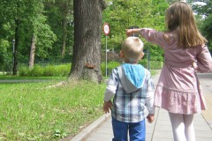 2013.05 Wiewiórka na trakcie spacerowym Sienkiewicza
